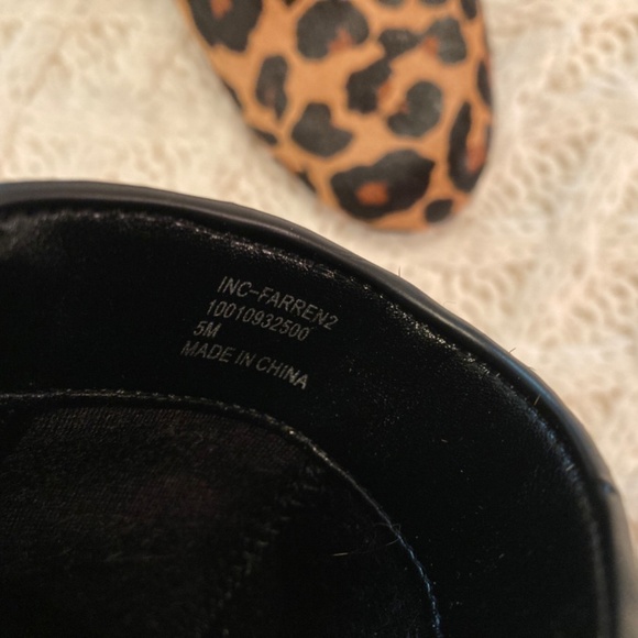 NIB INC Leopard Pony Hair Ankle Booties Sz 5 - Picture 7 of 9